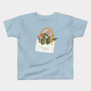 Sending love Kids T-Shirt